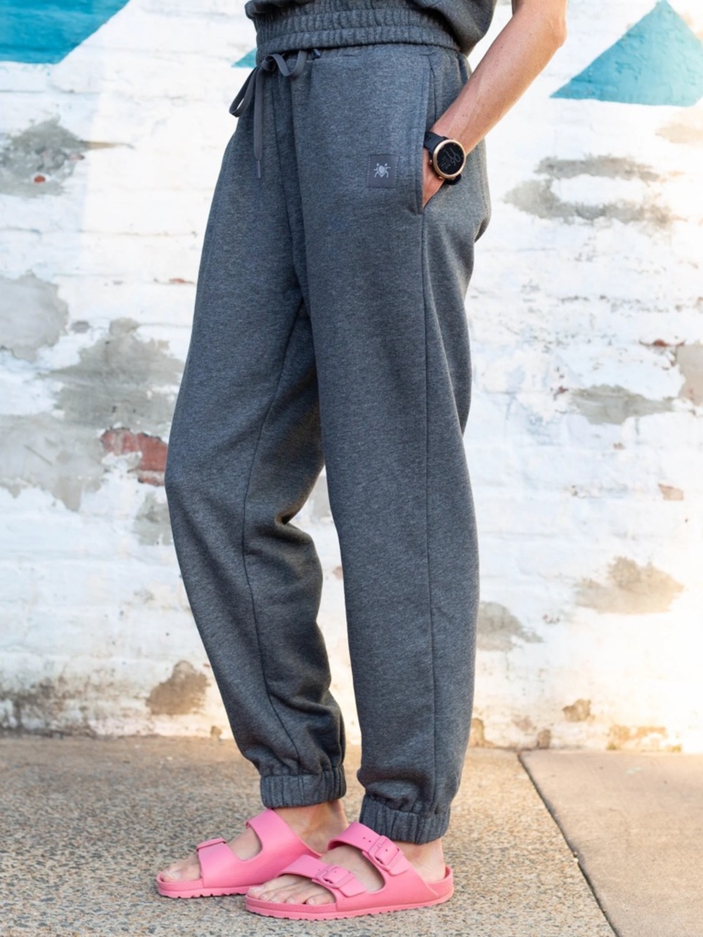 EUC Relay Active Team Joggers in Washed Black